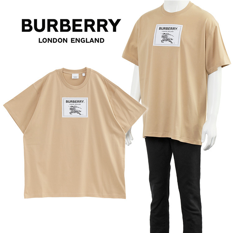 BURBERRY プロ―サムラベル Tシャツ 8068500-A7405 SOFT FAWN