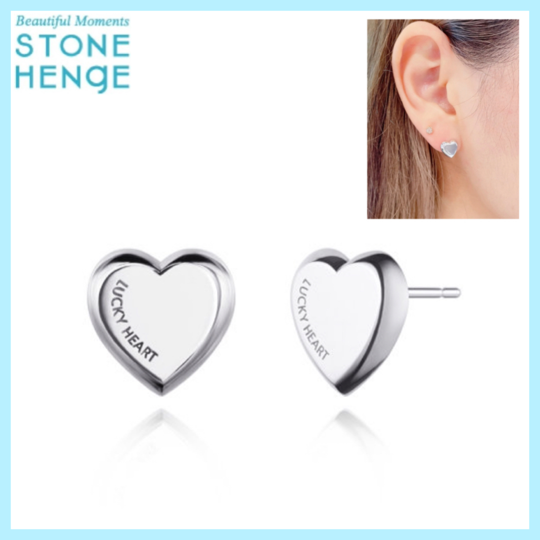 ☆STONE HENgE☆ Silver 925 Luv-it ハート シルバー ピアス