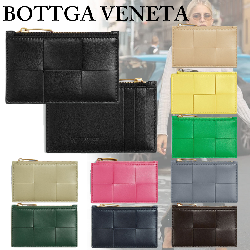 **BOTTEGA VENETA** カセット ファスナーカードケース Giftにも