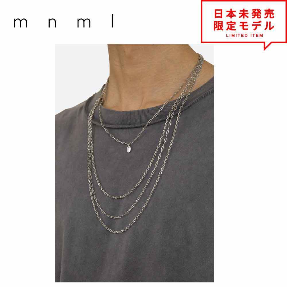 mnml ミニマル ネックレス ロング キューバ チェーン 喜平 A9