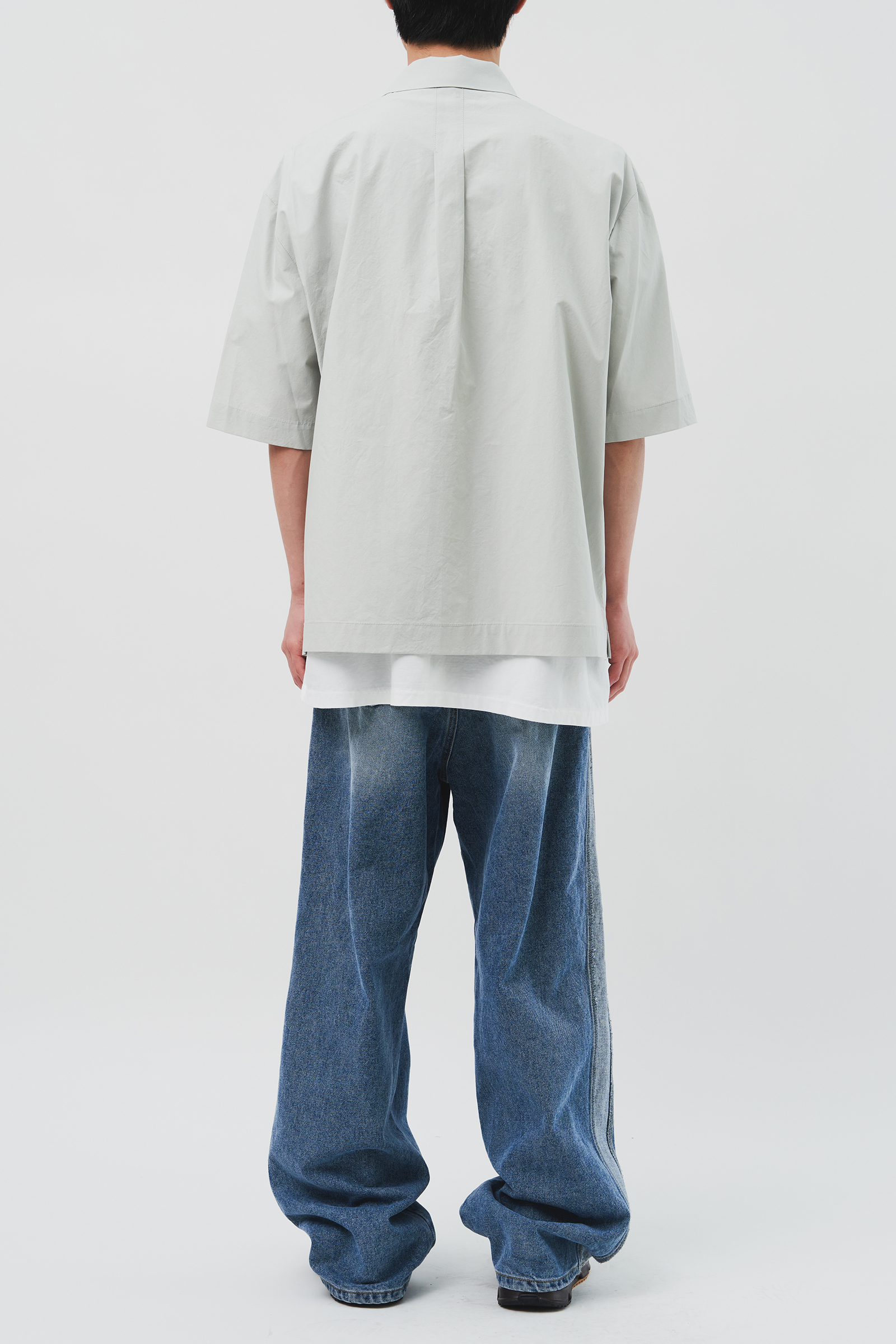 【HI FI FNK】Clear Hidden Half Shirt HI FI FNK】Clear Hidden Half Shirt (HI FI FNK/シャツ