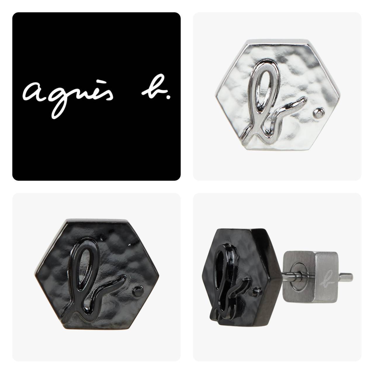 ■agnes b.■メンズシグネチャーデイアンドナイトピアス /送料込