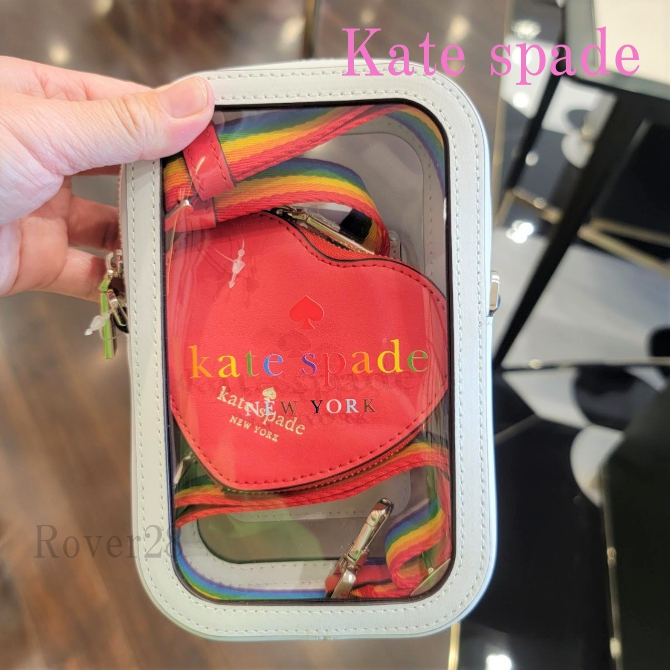 限定【kate spade】All Love ☆ハートポーチ付き ☆フォンバッグ