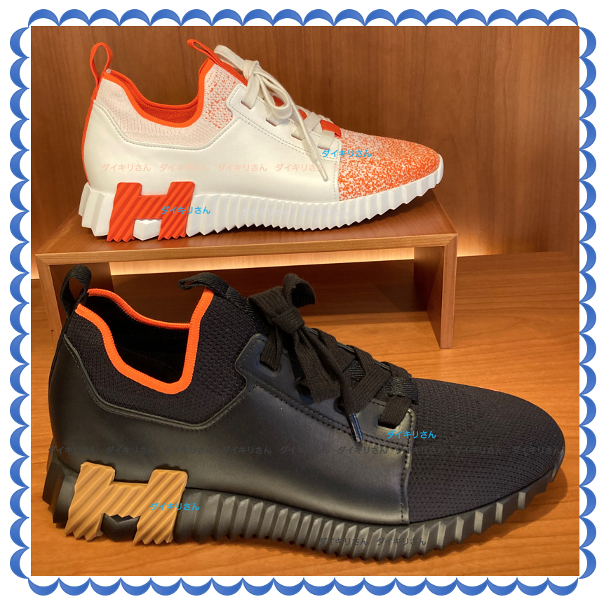 Hermes メンズ スニーカー Depart sneaker 直営店ラッピング