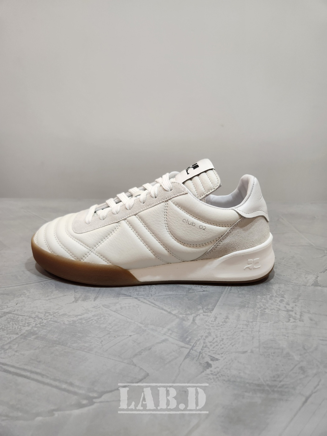 COURREGES | CLUB 02 LEATHER SNEAKERS WHITE スニーカー