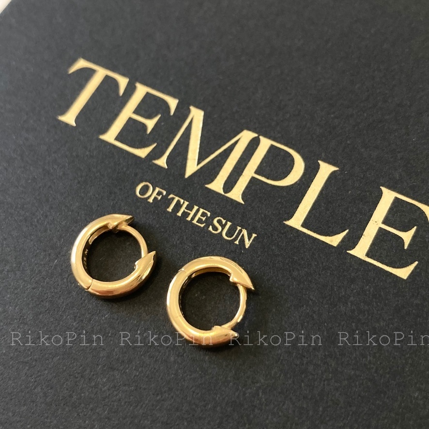 【TEMPLE OF THE SUN】Omega ゴールドフープピアス/18金