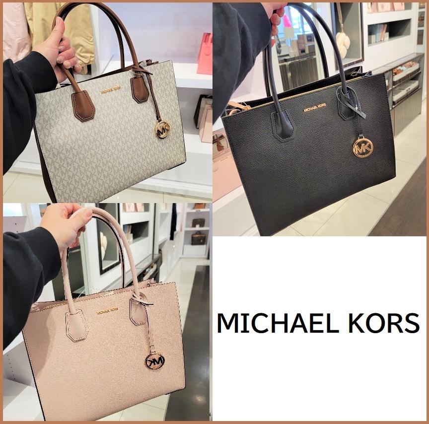 Michael Kors★MERCER LARGE LOGO ACCORDION TOTE BAG★送料無料