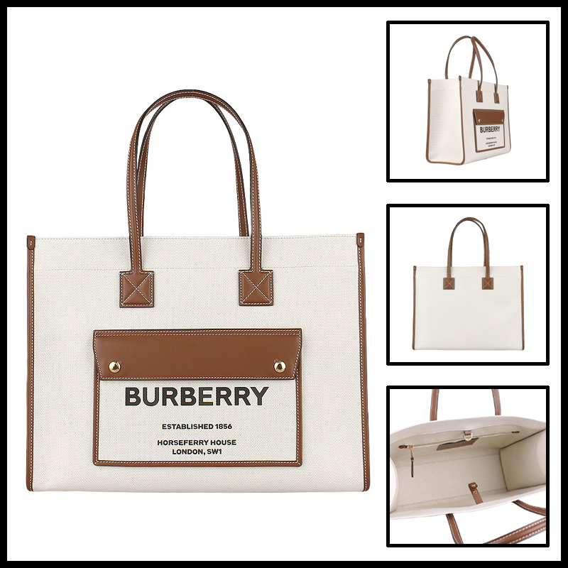 ★関税込★BURBERRY バーバリー ミディアム フレヤ トートバッグ