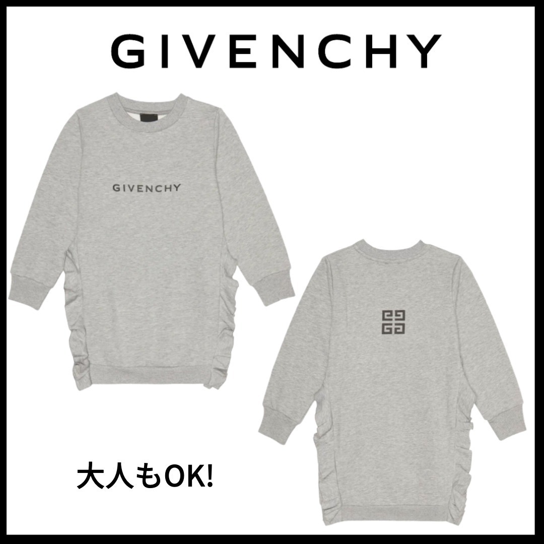 送料関税込み★GIVENCHY KIDS★ロゴ入りウェットシャツドレス