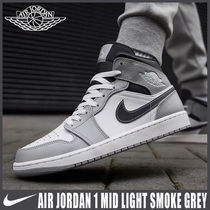 ◆正規品◆NIKE AIR JORDAN 1 MID LIGHT SMOKE GREY◆追跡可◆