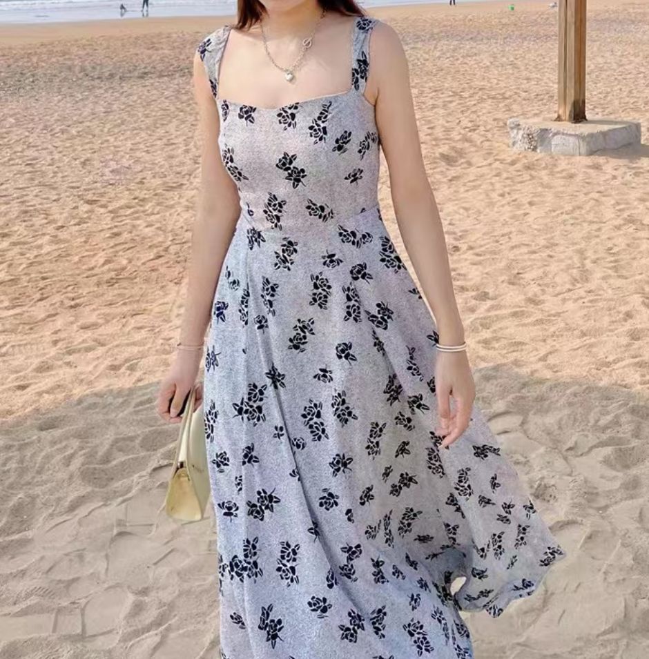 花柄 ２色 ワンピース 体型カバー オシャレ レトロファッション