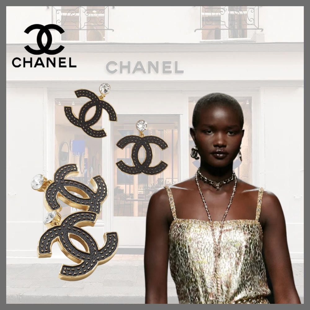 としたセレクトショップ 【シンプル可愛いロゴ♪】CHANEL イヤリング