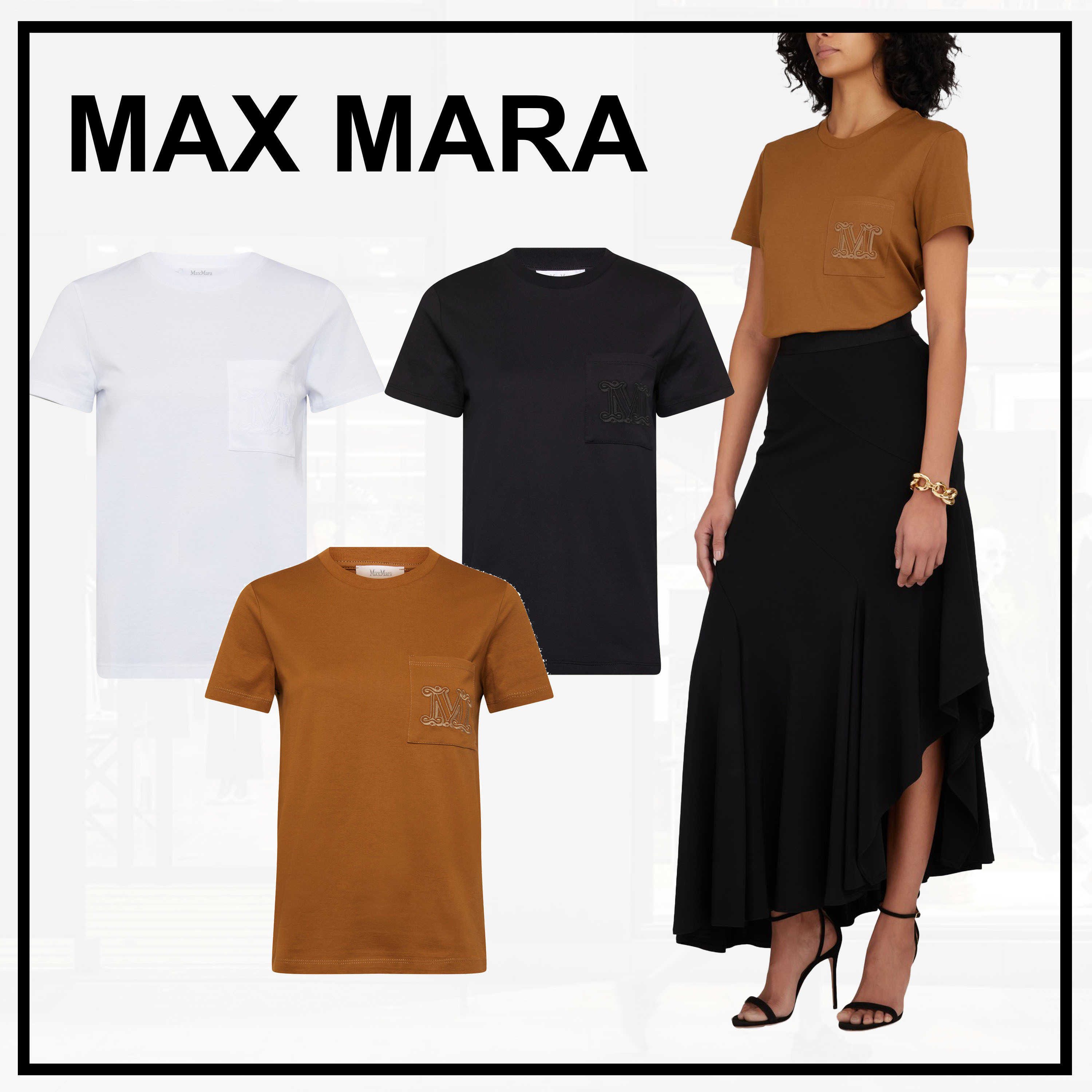 ❤️【楽ギフ_包装】❤️ スタイリッシュ!MAX MARA Valido ロゴ