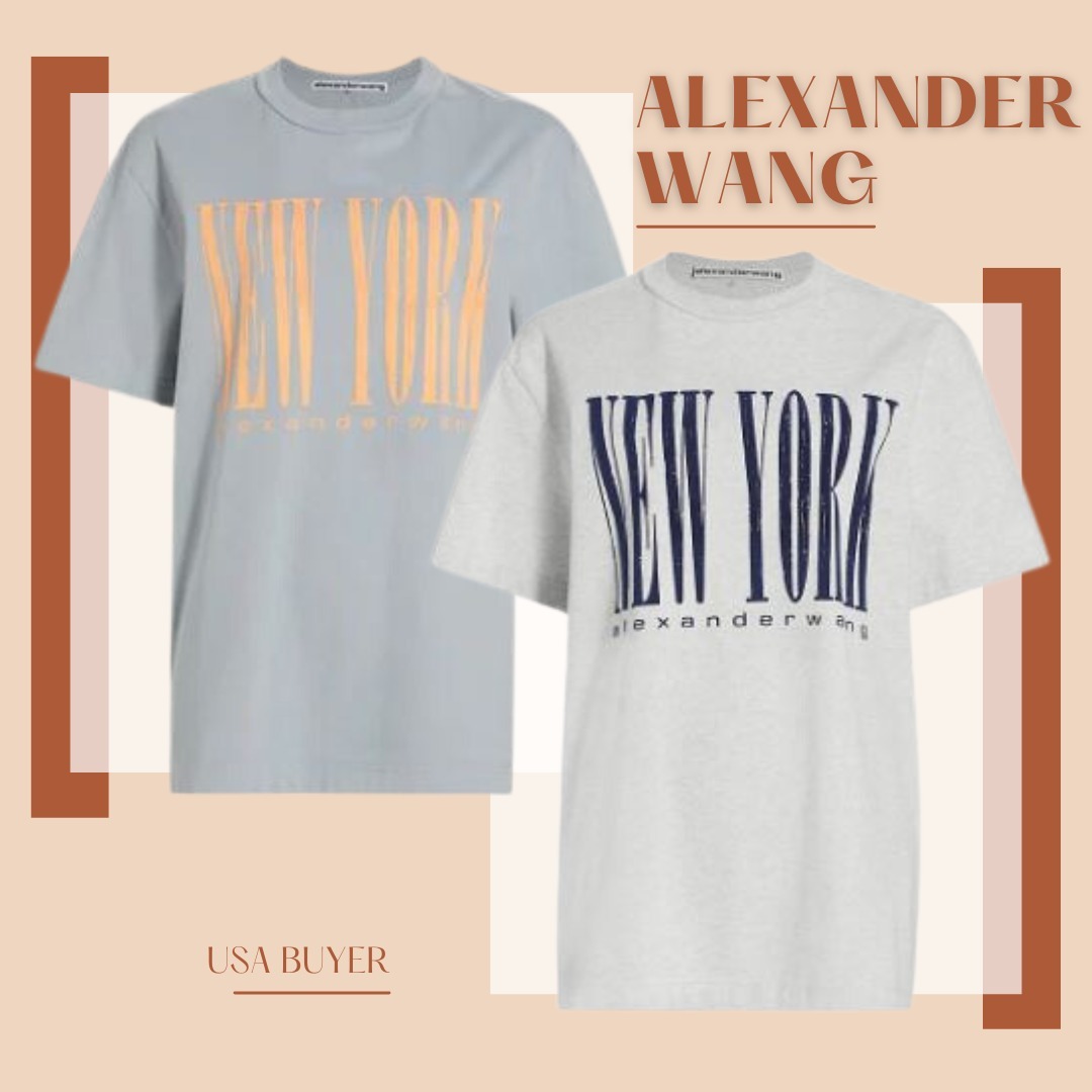 ユニセックス【Alexander Wang】NY パフ グラフィック Tシャツ