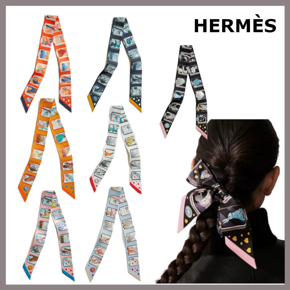 シルク 100%【HERMES】Hermes Story  ツイリー