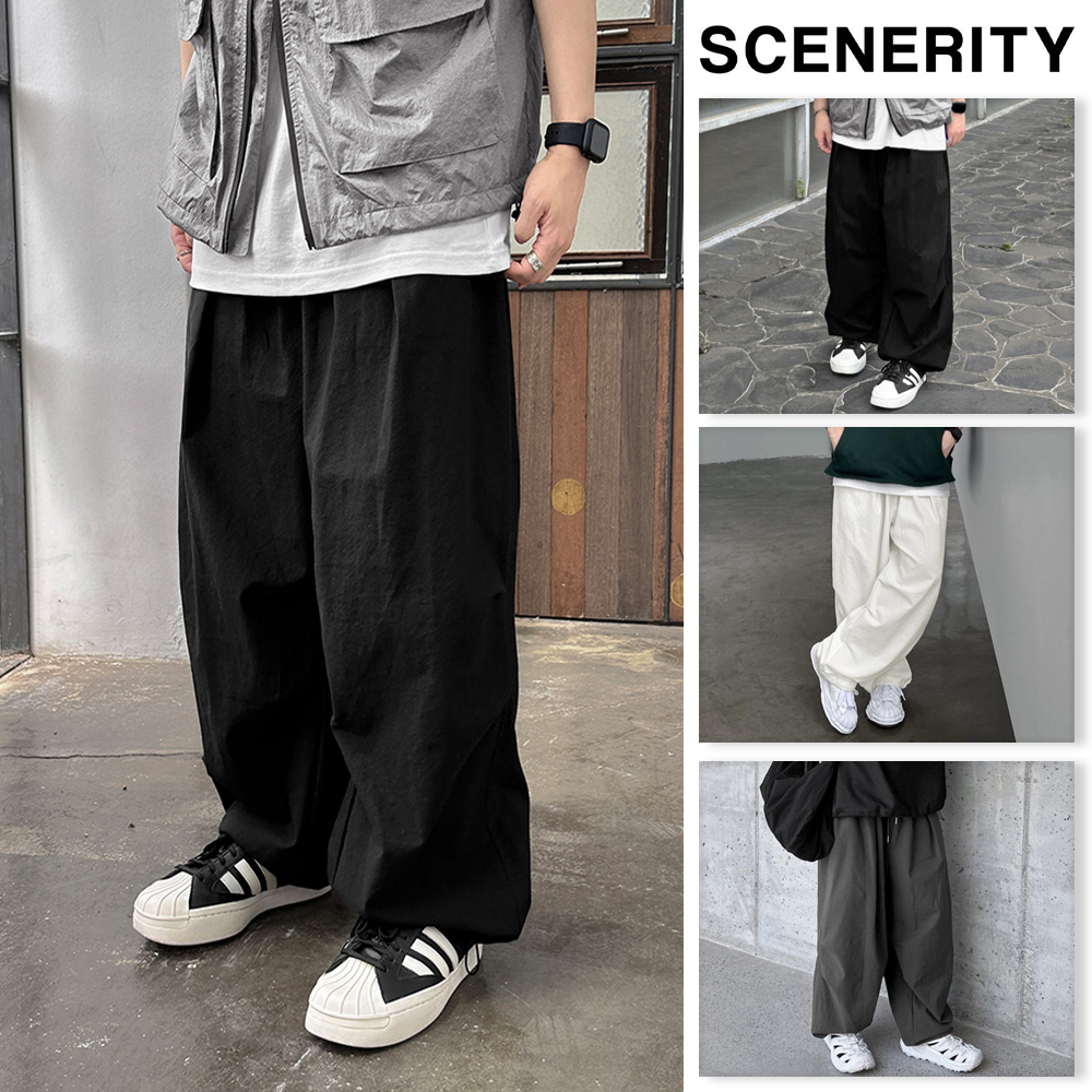 【SCENERITY】Linen dart trousers