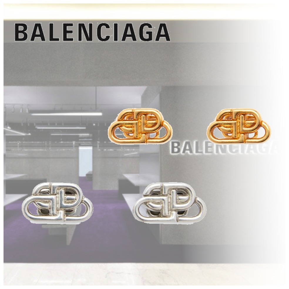 ★シンプルで美しい【BALENCIAGA】BB STUD XS ピアス