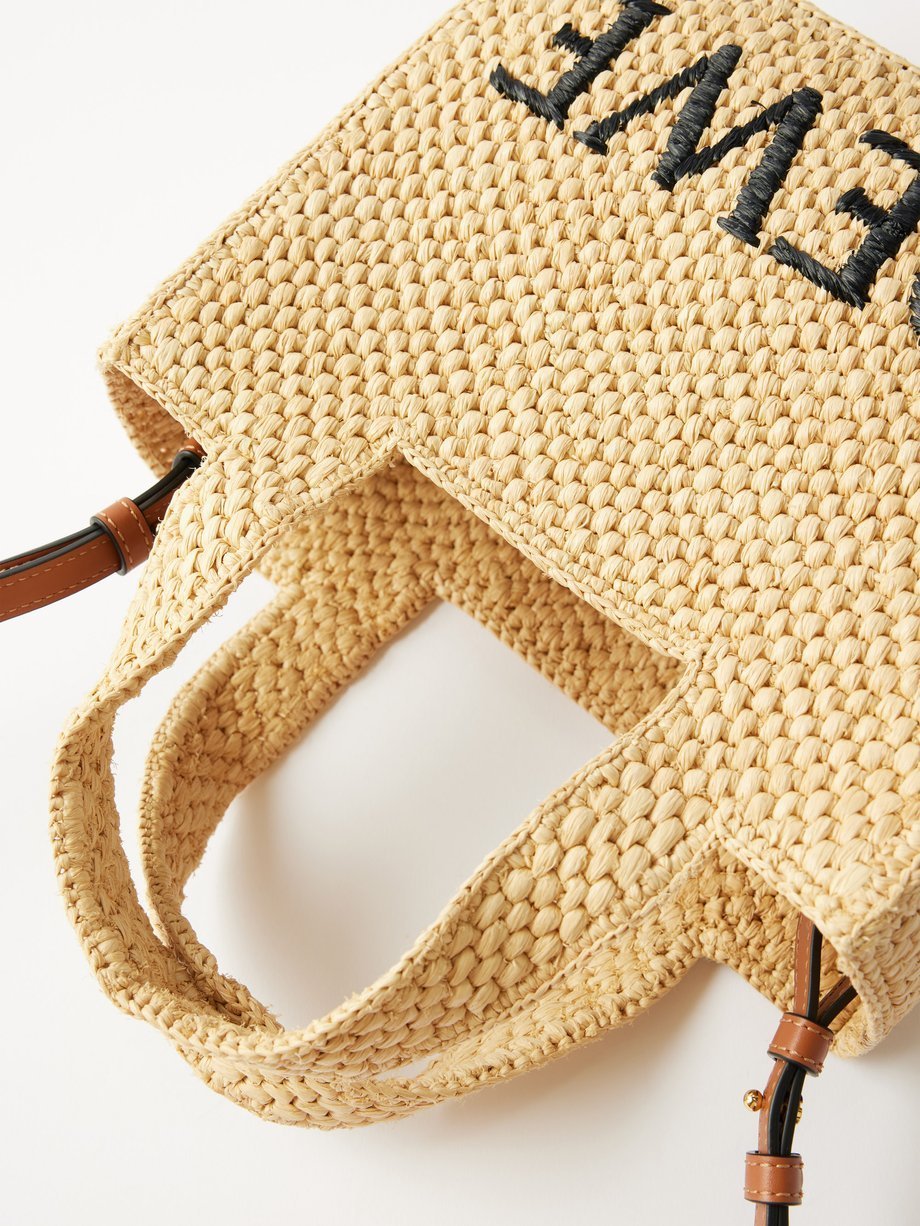 ロゴ刺繍】LOEWEロエベ ラフィア クロスボディバッグ