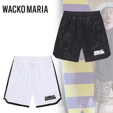 WACKO MARIA Unisex Street Style Plain Logo Shorts (23SS-WMP-PT01)