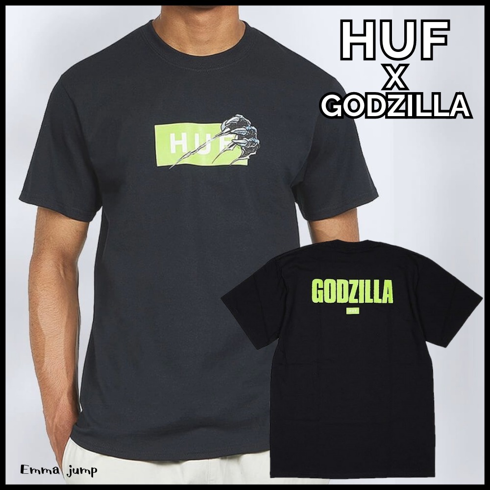 関税送料込♪HUF/GODZILLA BAR LOGO SS TEE