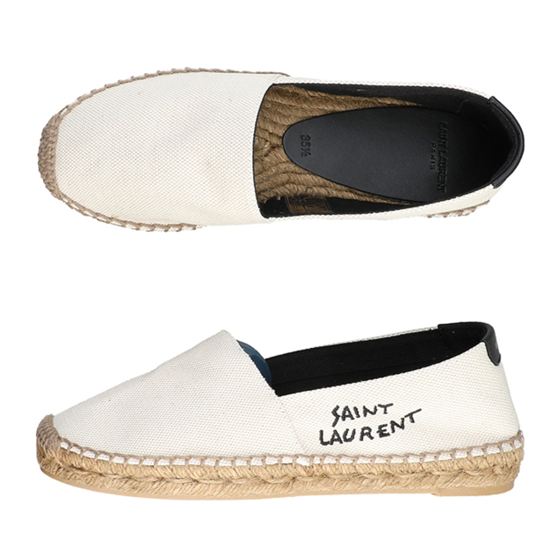 SAINT LAURENT - ロゴ エンブロイダリー エスパドリーユ Saint Laurent エンブロイダリー エスパドリーユ
