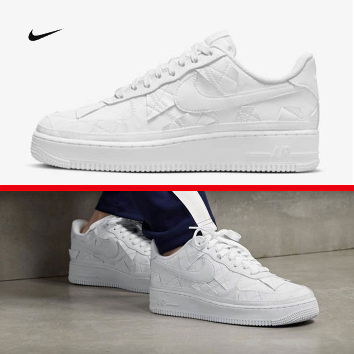 NIKE × Billie Eilish ★ AIR FORCE 1 Low ★ Triple White