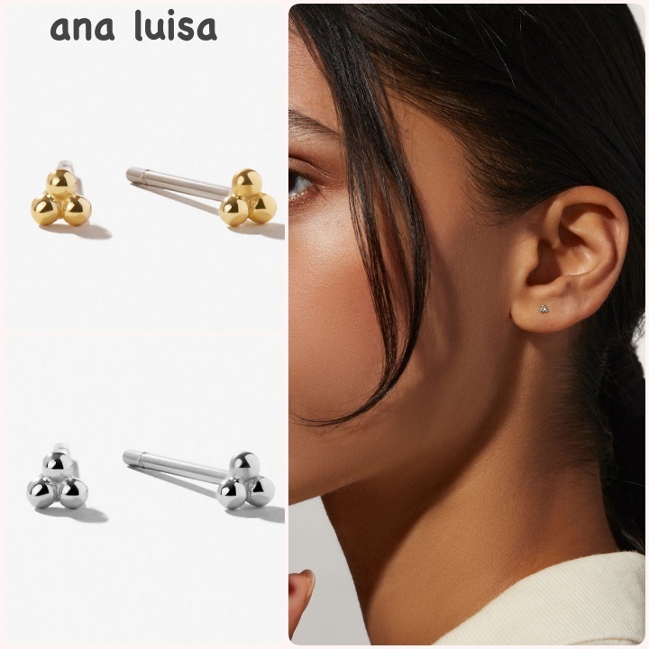 NY発！【ANA LUISA】スタッドピアス ゴールド/シルバー