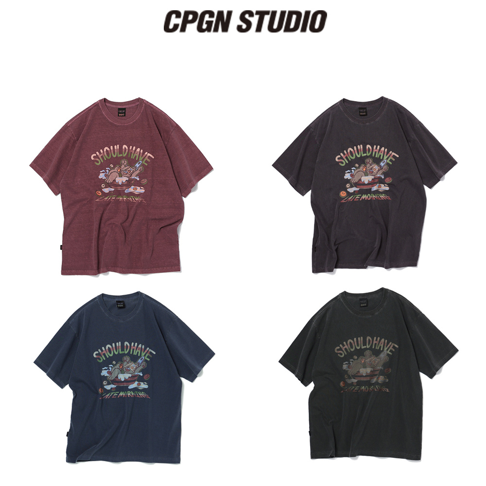 【CPGN STUDIO】Cereal Teddy Pigment Short Sleeve T-shirt