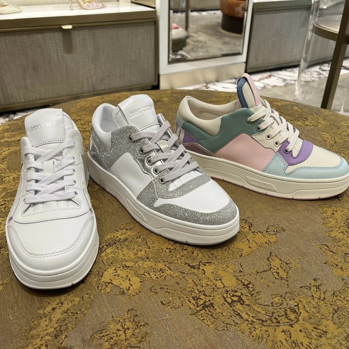 ジミーチュウ Florent キラキラ 新作 スニーカー jimmy choo