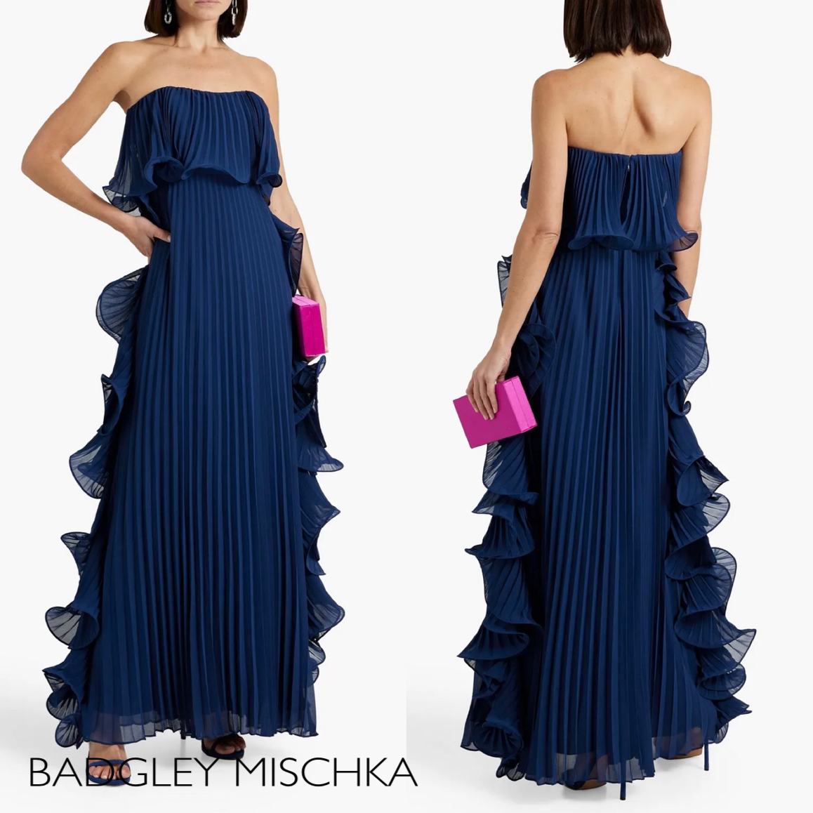 ハリウッドセレブ御用達★ロングワンピース★ BADGLEY MISCHKA
