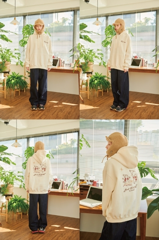 【CPGN STUDIO】Winter Hoooly Embroidery Brushed Hood CPGN STUDIO】Winter Hoooly Embroidery Brushed Hood