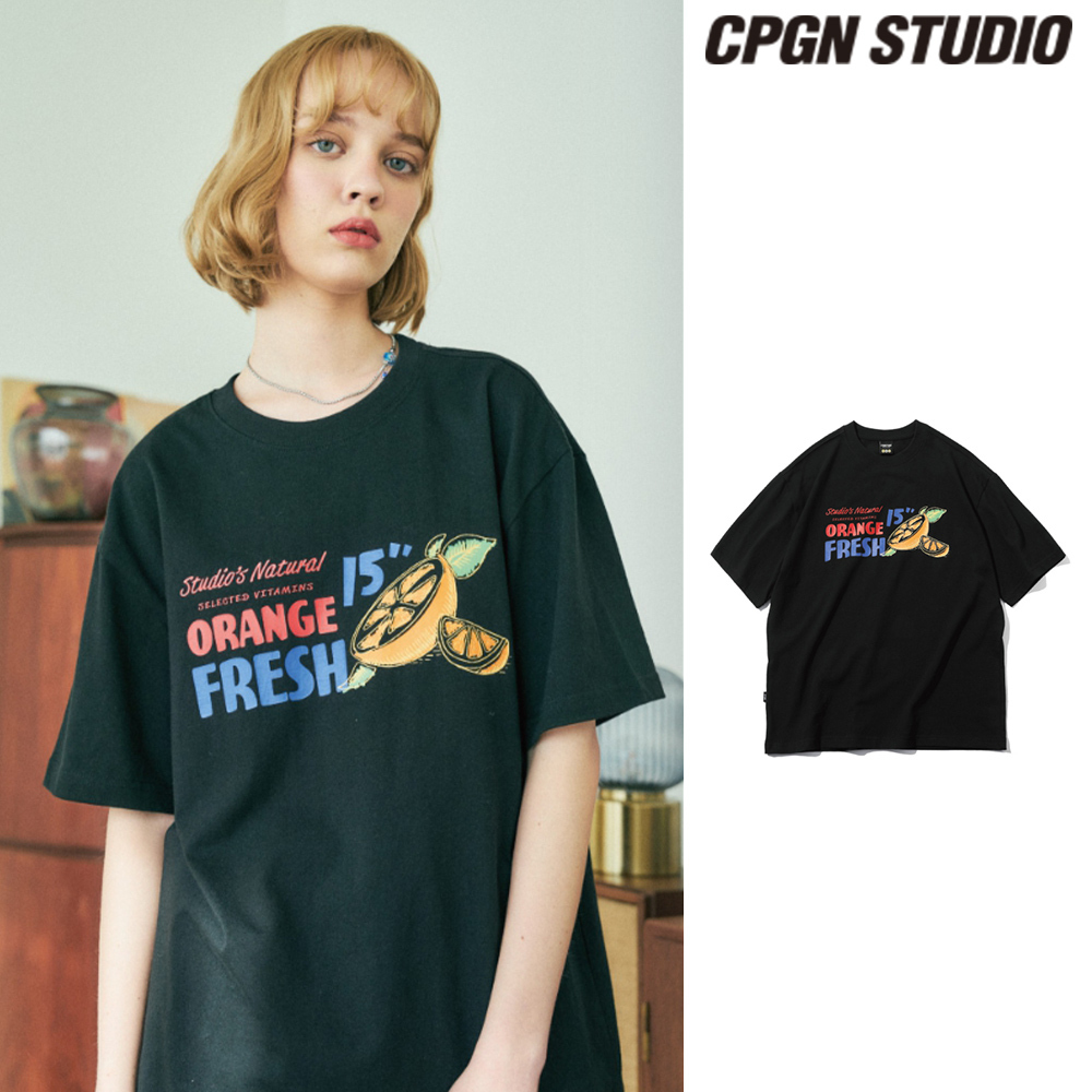 【CPGN STUDIO】Retro Orange Short Sleeve T-shirt