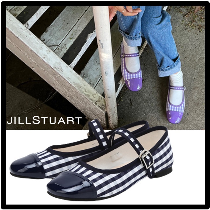 ☆送料・関税込☆JILLSTUART★CHECK MARY JANE フラットシューズ