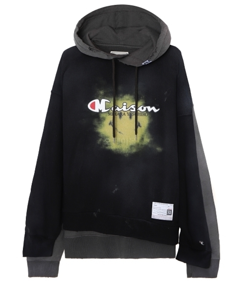 MIHARA YASUHIRO｜HOOD/ZIP-UP (A10HD561 BLACK)