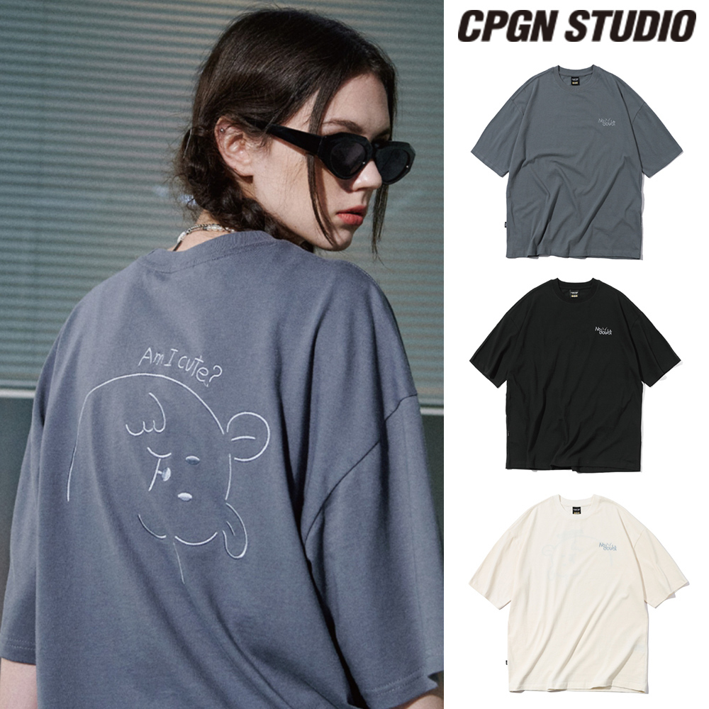 【CPGN STUDIO】Cutie Bear Embroidery Short Sleeve T-shirt