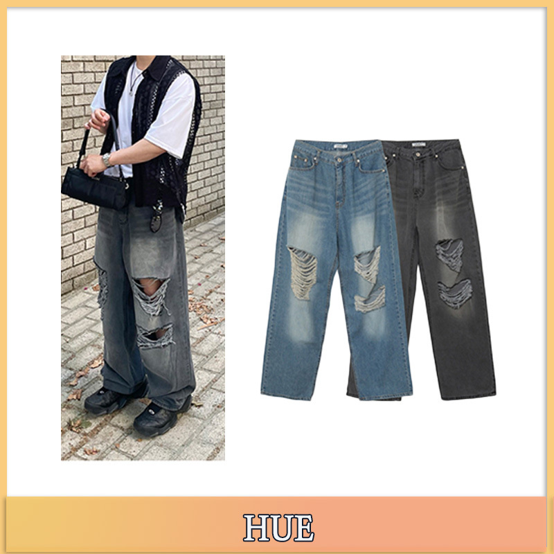 【HUECLOSET】★送料・関税込★マスディストロイドデニムパンツ