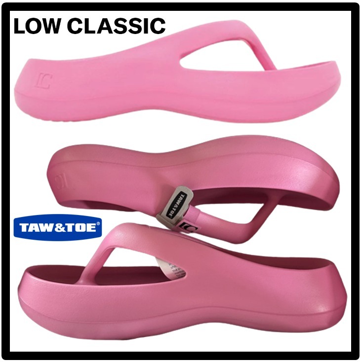★関税込★Taw&Toe x Low Classic★Platform Flip Flop Pink★