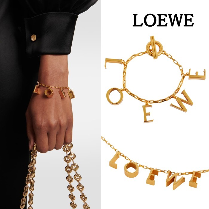 【LOEWE】ロエベ ロゴ スターリングシルバー ブレスレット