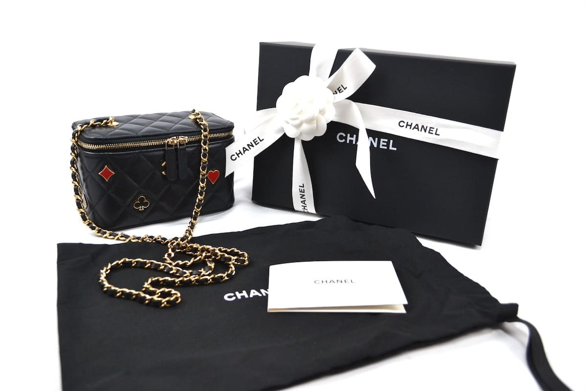CHANEL シャネル バニティバッグ マトラッセ トランプ ミラー