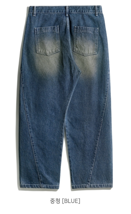 【PERSTEP】23SS★ Misty Curved Denim Pants PERSTEP】23SS☆ Misty Curved Denim Pants