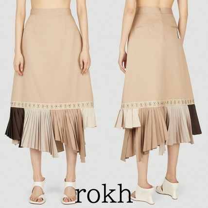 BLACKPINK着用ブランド ROKH ロゴ ハイウエスト デニムスカート rokh(ロック) スカート(レディース) - 海外通販のBUYMA