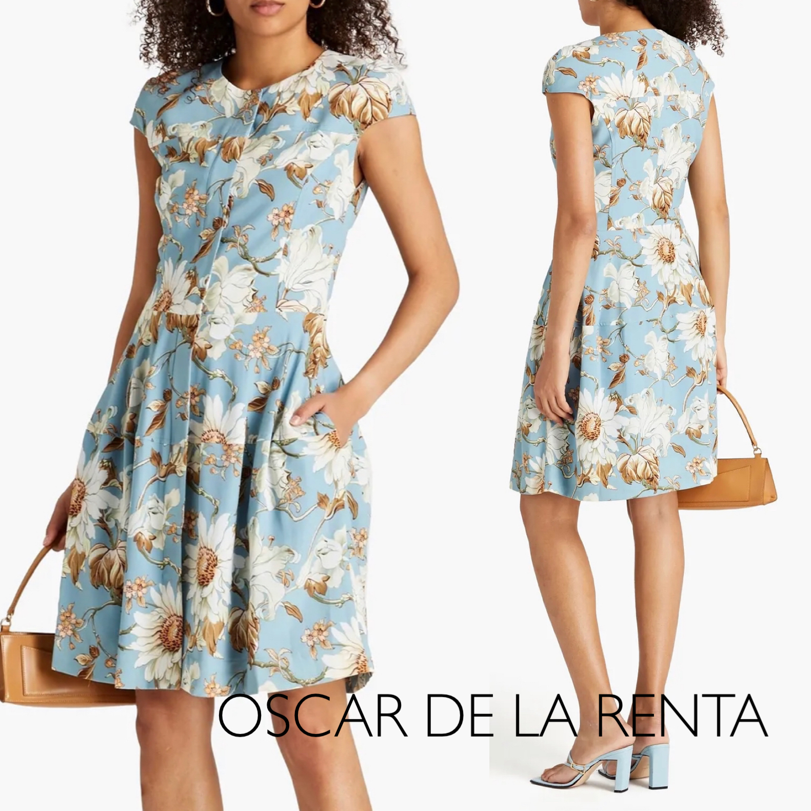 海外セレブ御用達★花柄ワンピース★ OSCAR DE LA RENTA
