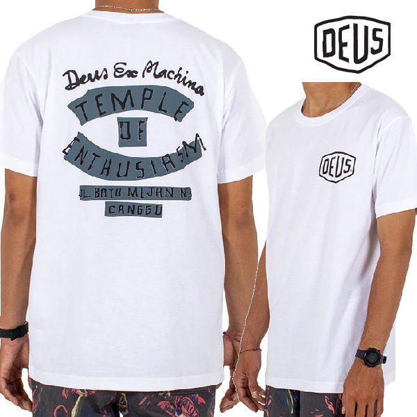 Deus Ex Machina☆TEMPLE OF ENTHUSIASM OG プリント半袖Tシャツ