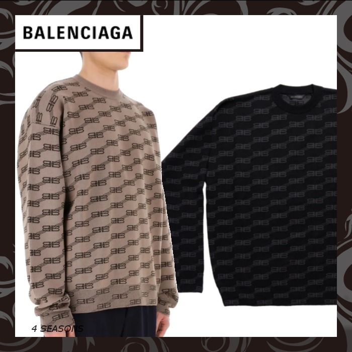 早期完売★BALENCIAGA BB MONOGRAM セーター★NewArrival