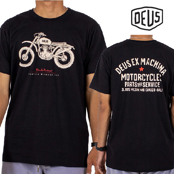 Deus Ex Machina☆WILDCAT OG レギュラーフィット 半袖 T シャツ Deus Ex Machina☆WILDCAT OG レギュラーフィット 半袖 T シャツ