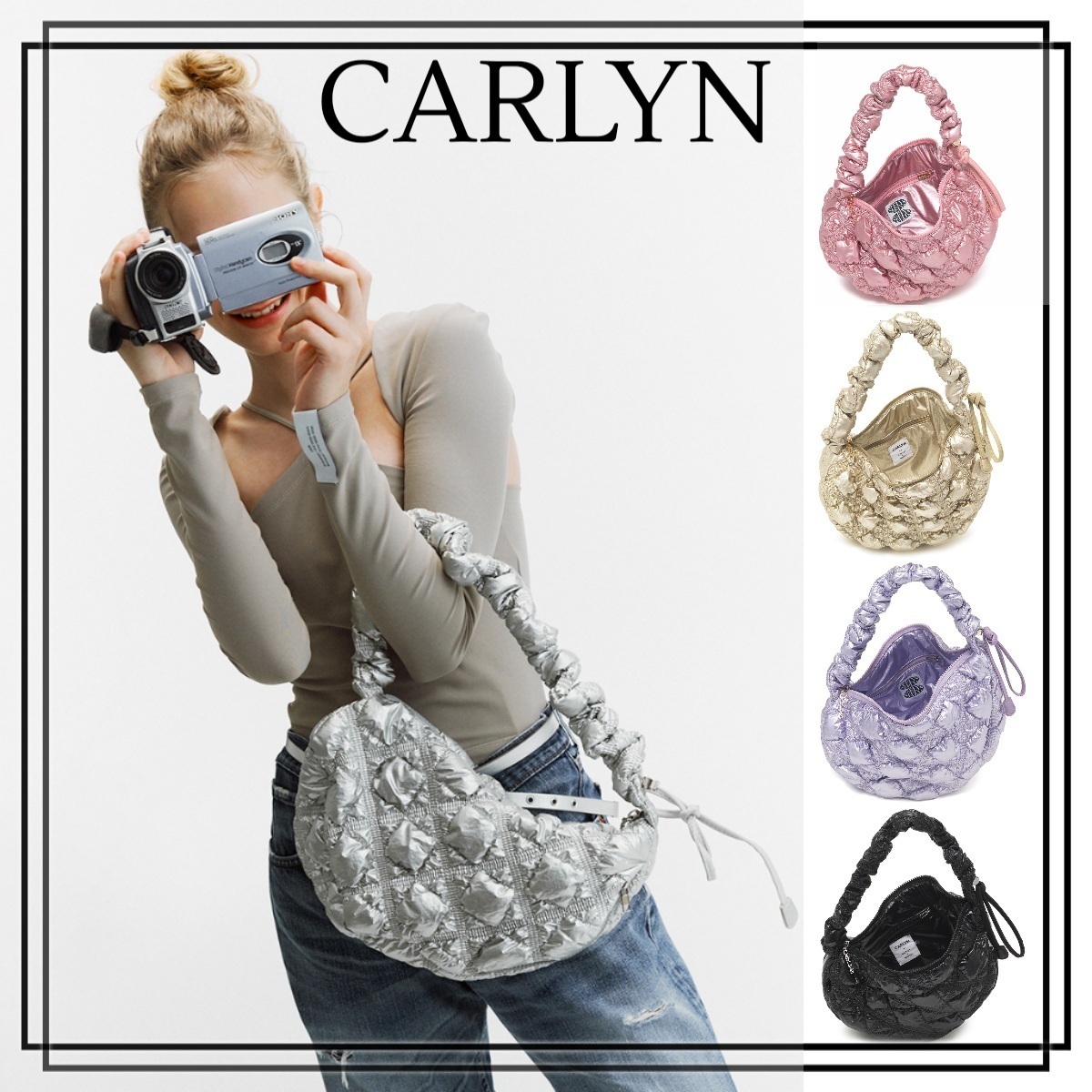 【CARLYN】Cozy Glaze 4colors 韓国 4way ショルダーバッグ