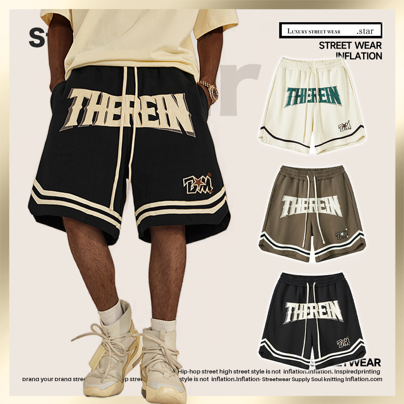 ハーフ・ショートパンツ Luxury Street Wear BE THRIVED Shorts Logo cixiu unisexual