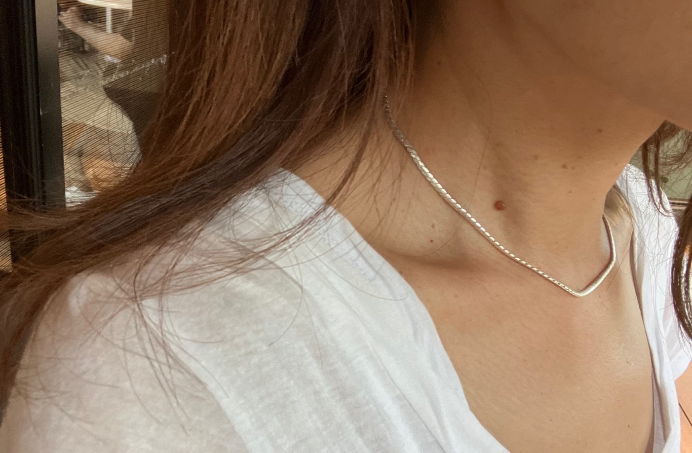 ネックレス・ペンダント Silver Swage / Twist Chain Necklace / Choker For Men & Women