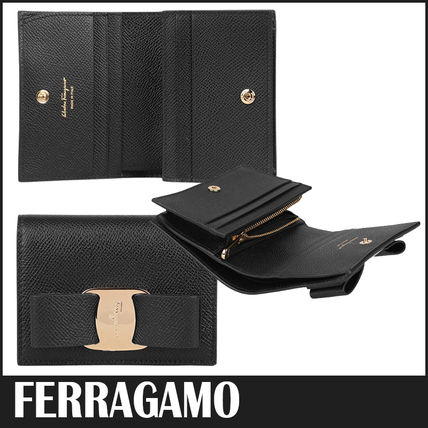 【FERRAGAMO】折りたたみ財布 リボンミニ財布 ☆人気☆【FERRAGAMO】☆折りたたみ財布 リボンミニ財.布
