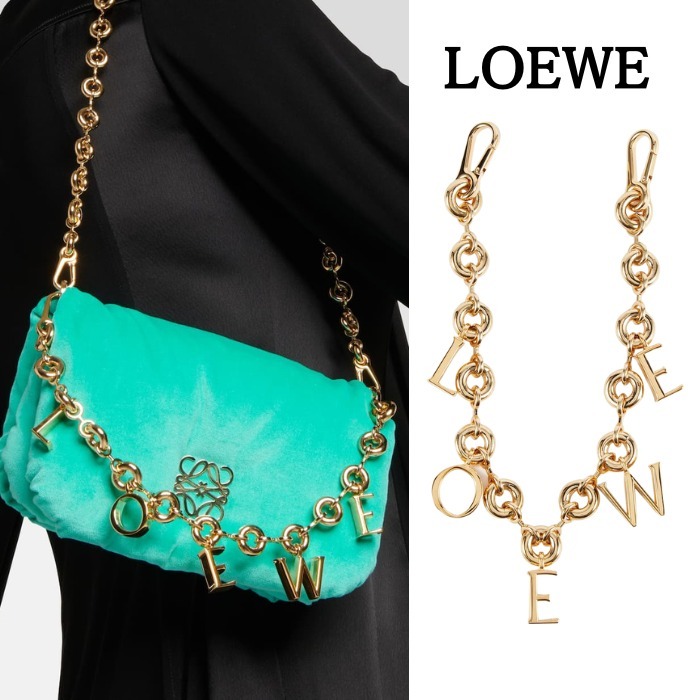 【ロゴ】LOEWEロエベ ドーナツチェーン バッグチャーム